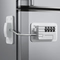 Refrigerator Lock - Upgraded Combination Lock for Upright Freezer, Child Safety Lock for Cabinets, White