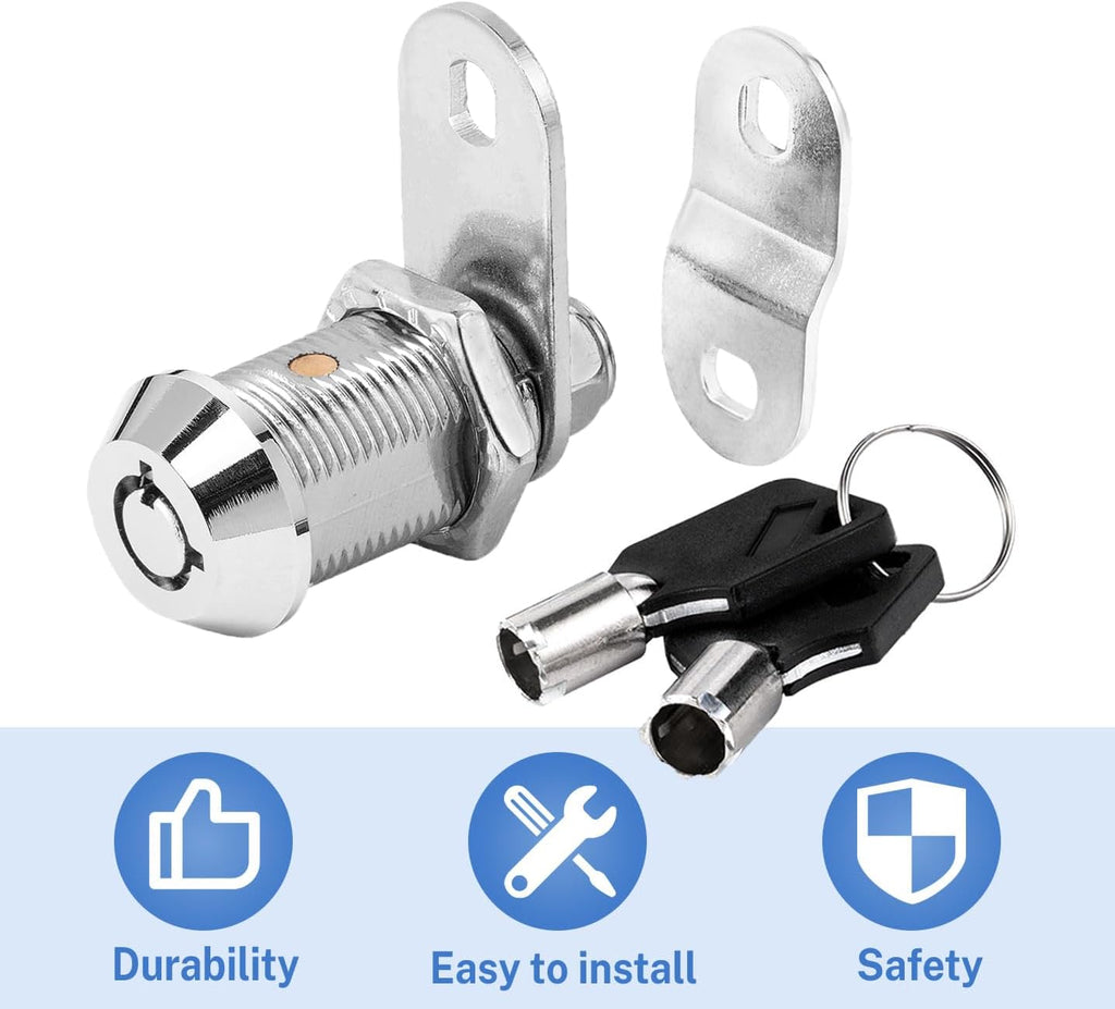 Cam Locks RV Storage Locks with Keys(1 Inch 6Pack), Keyed Alike - Fits 3/4' Max Door Thickness