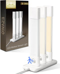 EZVALO 3 Pack Led Under Cabinet Lights Wireless with Charging Station, 7’’ Rechargeable Motion Sensor Light Indoor,3 Color Temperatures&Dimmable Closet Lights for Cabinets, Bookshelf, Stair, Hallway
