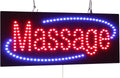 Massage Sign, Jumbo Size, 32"x13", 81x33cm, TOPKING, LED, Neon, Florescent, Signage, Signboard, Display, Billboard, Screen, Grand Opening, Gift