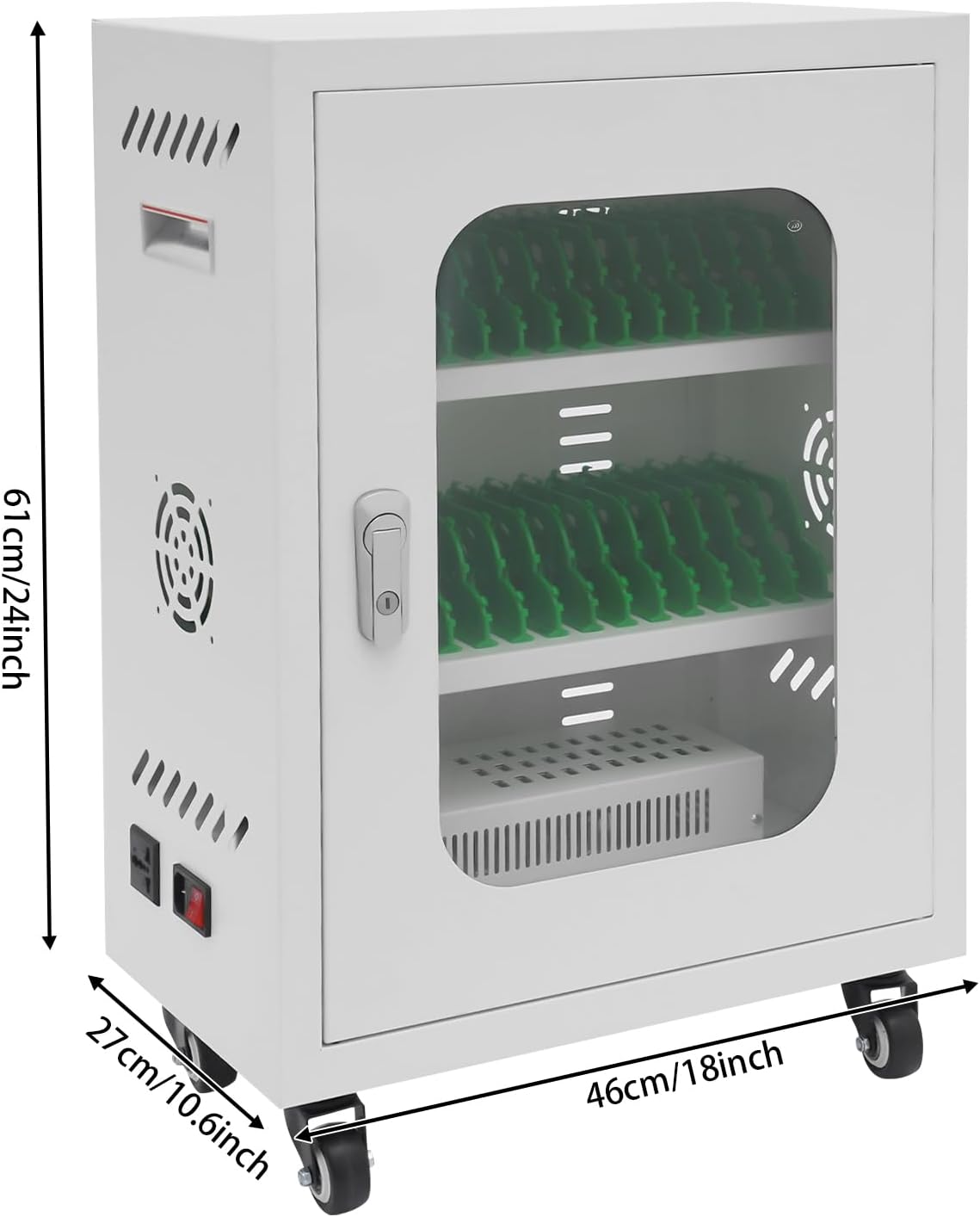 Cell Phone Charging Stations, Cellphone Charging Station Lockers, Rechargeable Cellphone Locker Storage Charging Station with Lock, 30