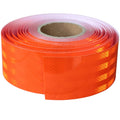 Non Fading Orange Reflective Tape Outdoor Waterproof 3 inch Wide, High Visibility Industrial Marking Tape, Safety Adhesive Stickers (168 feet)