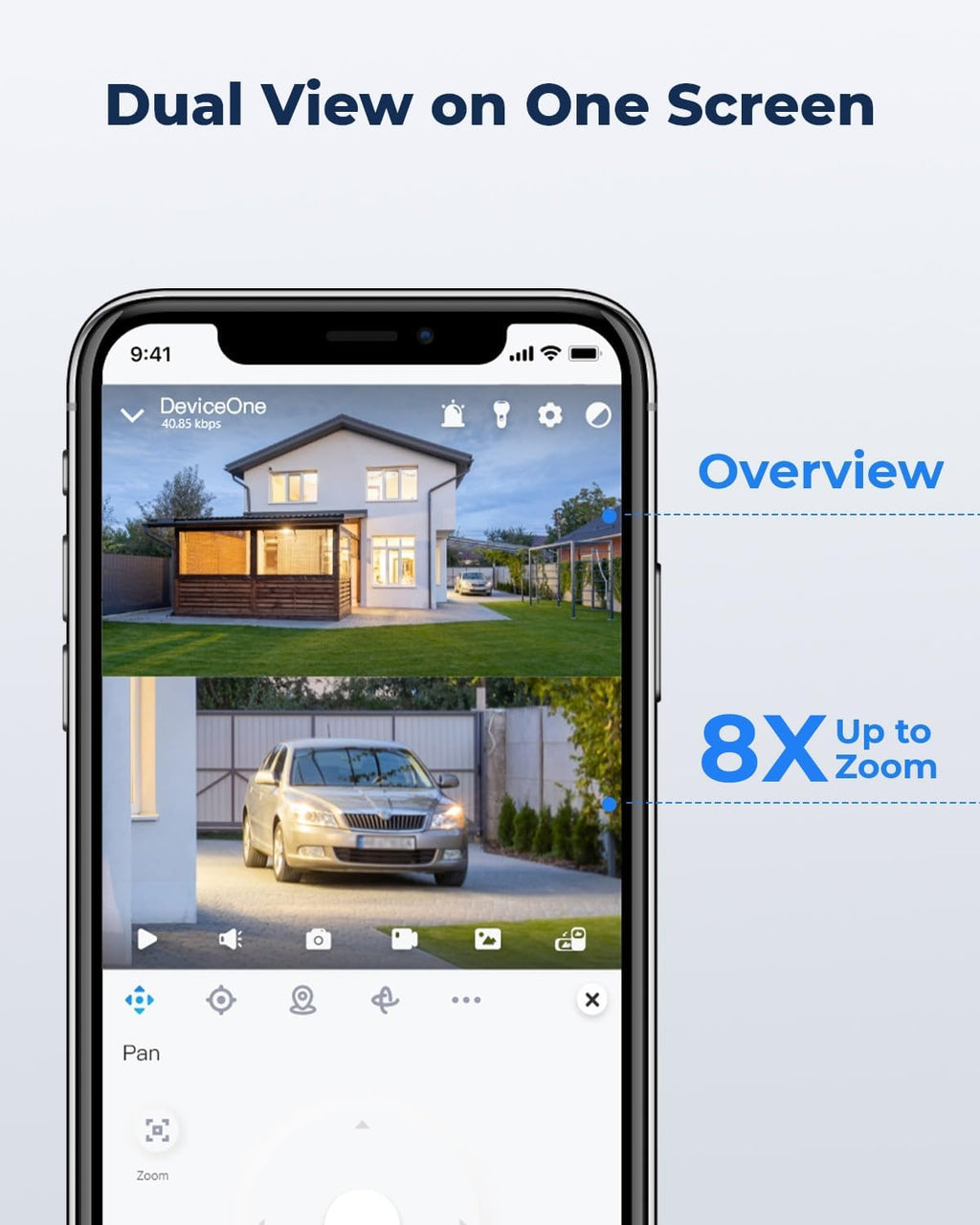 REOLINK TrackMix+Solar Panel, 4K Solar Security Cameras Outdoor with Auto Tracking, 360° Pan Tilt, 8X Hybrid Zoom, Color Night Vision, Smart AI Detection, No Subscriptions, Home Hub Compatible