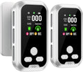 2Pack 5IN1 Plug in Smoke & Carbon Monoxide Detector & Combustible Natural Gas Combination Builti-in Backup Battery HD Screen [Smoke Gas CO Temp Humidity Sensor] for Home Hotel Travel (White)