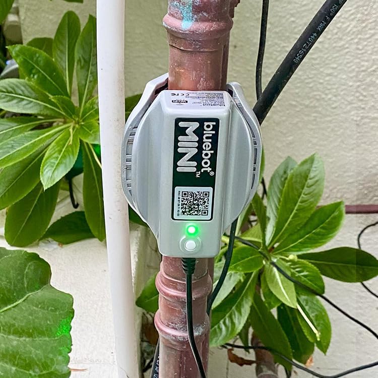 Bluebot Mini WiFi Water Meter, Bundle 3, Indoor/Outdoor, Clamp-on, Fits 3/4”-1” Pipes, Alerts, Live Usage & Leak Monitoring, Ultra-Compact Design, 20% Meter Discount