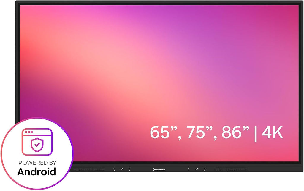 Promethean ActivPanel LE 65” High Specification Digital Whiteboard, 4K UHD, Interactive Display, Android OS, EDLA Certified, 3 Year Onsite Support