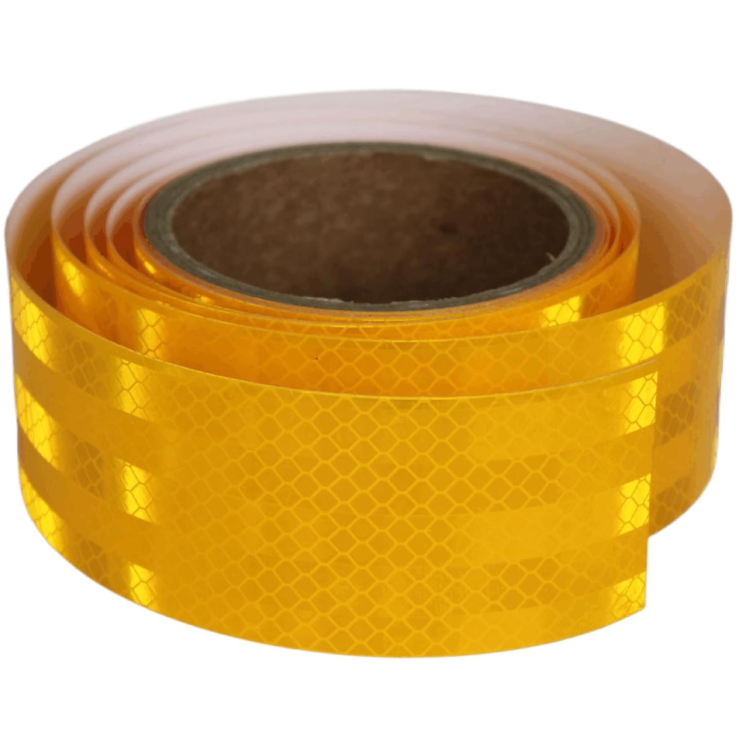 Non Fading Reflective Tape Yellow 2 inch, Outdoor Waterproof High Visibility Warning Industrial Marking Tape, Safety Stickers (11 feet)