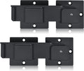7.5" Flip Gate Latch Lock with Padlock Hole 2Pack, 4mm Heavy Duty Aluminum Alloy Adjustable Door Latch for Sliding Swing Open Door, Outdoor Gate, Wooden Fence, Barn Door, Shed, Garage, Yard