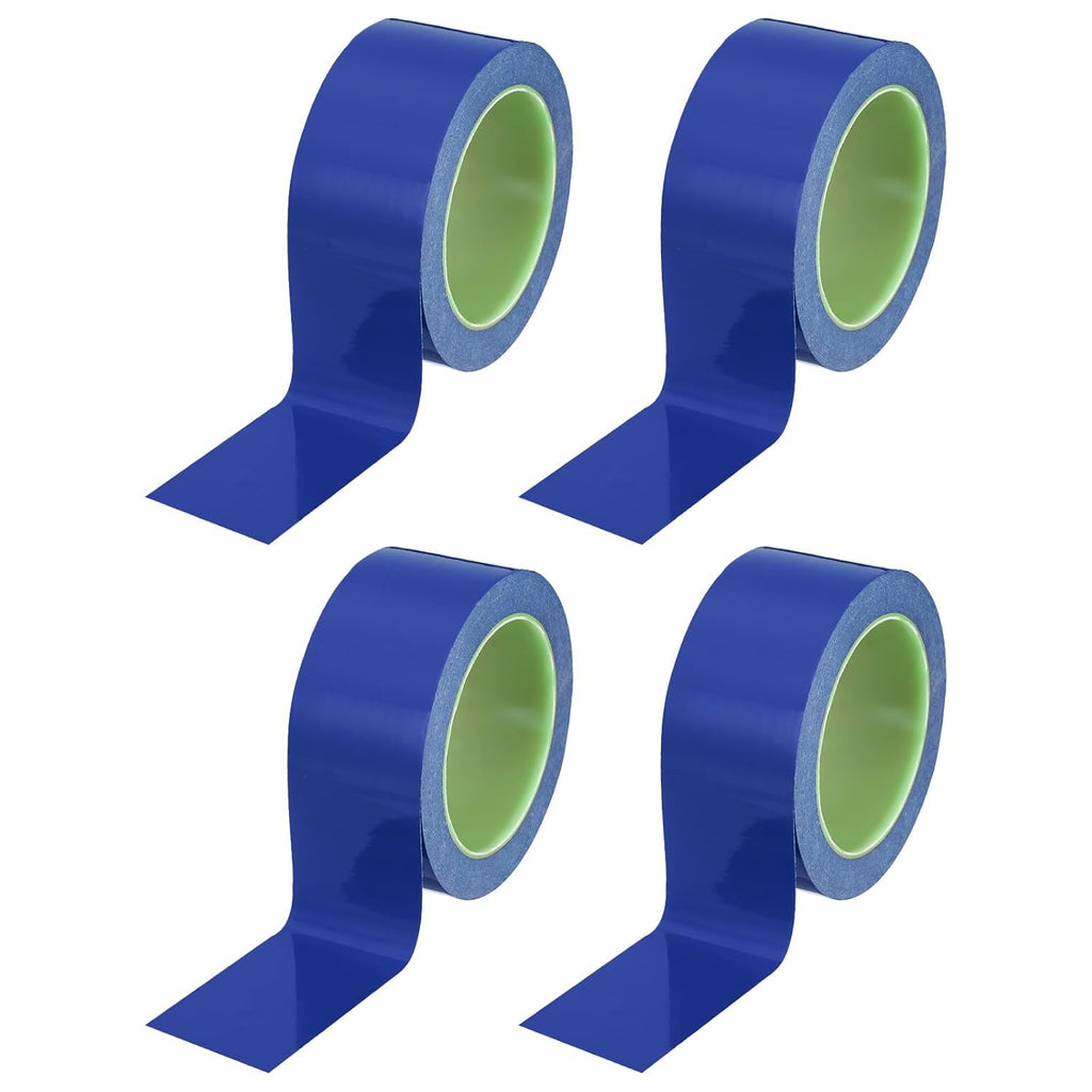 PATIKIL Floor Marking Tape 2 Inch x 110 Ft, 4 Pcs Self-Adhesive Warning Safety Tape Caution Stripe for Walls Floors Pipes Equipment Outdoor, Blue