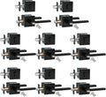 Keyed Entry Door Handle with Single Cylinder Deadbolt, Keyed Alike(Same Keys Only Per Set) Front Door/Exterior Door Lever Lockset, Matte Black, 8 Sets of Locks with 8 Sets of Different Keys
