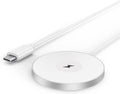 3 in 1 Magnetic Wireless Charging Station, 15W Fast Charger Compatible with iPhone 17/16/15/14/13/12 Series, Apple Watch 9-2/SE, AirPods Pro 3/2/1, for Bedside Desk Travel Home Office (Silver)