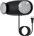 TANLUX LED Emergency Lights with Battery Backup, Commercial Emergency Light Fixtures for Business Home Power Failure Emergency Exit Sign Lighting with 1.0 Meter Plug in Cord AC120V Input, Black