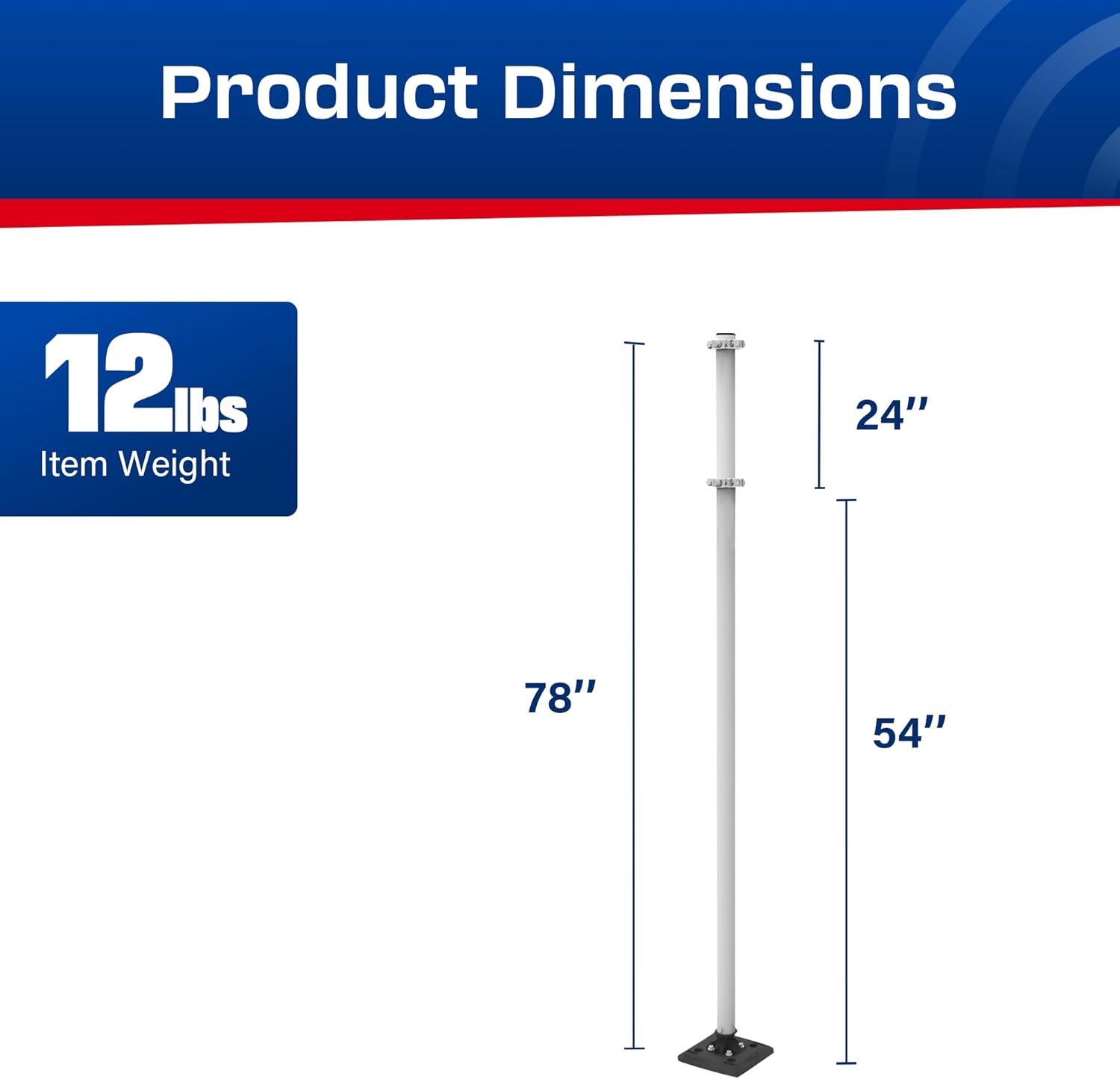 Impact Recovery - Sta-Rite Flexible Sign Post - Sign Holder for Handicap Parking Signs - Made in the USA - 78”