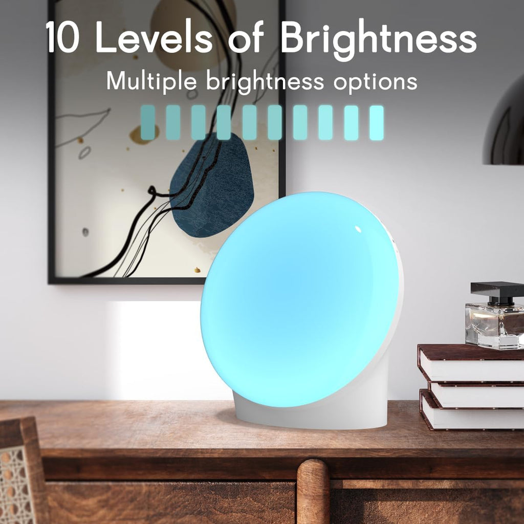 Brown Noise Sound Machine with 30 Soothing Sounds Sleep Machine 12 Colors Night Light White Noise Machine 36 Volume Levels 4 Timers and Memory Function 10 Adjustable Brightness for Baby Adults Kids