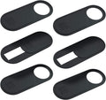 Computer Camera Cover Slide, 0.028 Inch Ultra-Thin Camera Blocker for Protect Your Privacy Security, Camera Cover Accessories Fits MacBook Pro & Air, iPhone iPad iMac (Black - 6 Pack)
