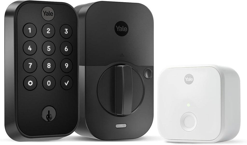 Yale Assure Lock 2 Keypad with Wi-Fi Connect, Black Suede Deadbolt for Vacation Rental Hosts, YRD410-CB1-BSP
