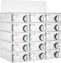 Cell Phone Storage Locker, 15 Slots Acrylic Material with Door Locks and Keys, Wall-Mounted Cabinet Pocket Office Classroom Gym Box, Clear