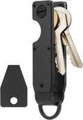Key Organizer With Key Handle,Compact Met-allic Key Holder,Met-allic Key Organizer,Smart Keychain Secures 1-5 Keys