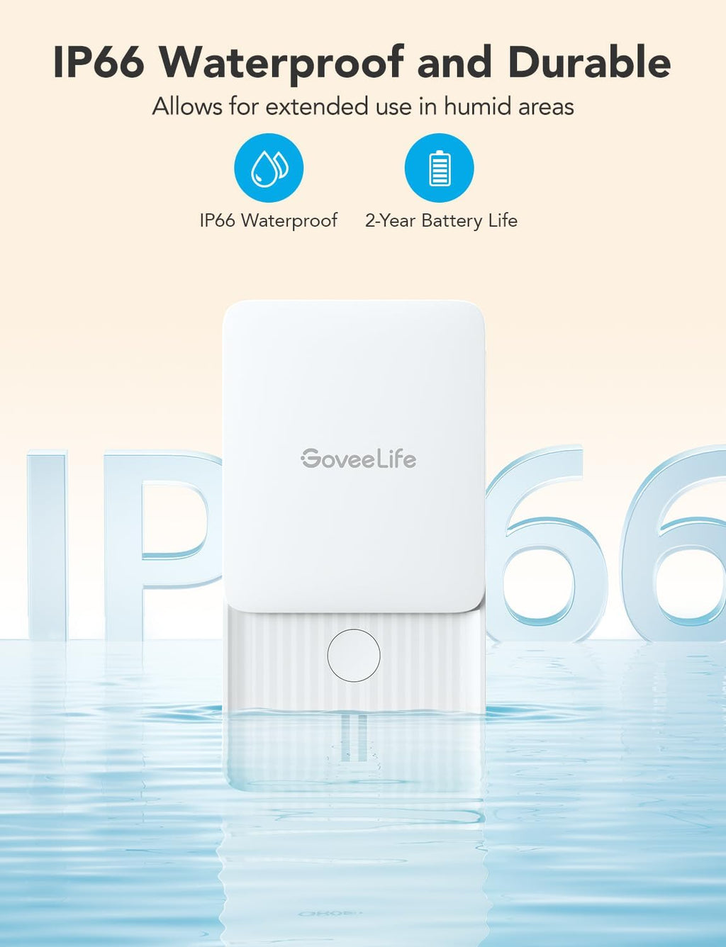 GoveeLife Water Leak Detectors 5 Pack, 100dB Adjustable Audio Alarm and Leak and Drip Alerts, Detector for Home, Bedrooms, Basement, Warehouse, Cabin/RV