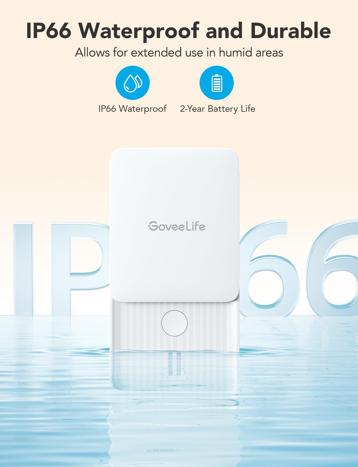 GoveeLife Water Leak Detectors 5 Pack, 100dB Adjustable Audio Alarm and Leak and Drip Alerts, Detector for Home, Bedrooms, Basement, Warehouse, Cabin/RV