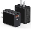 20W USB C Wall Charger for iPhone 17/16/15/14/13/13 Mini/13 Pro Max/12/12 Pro/12 Pro Max Cube, 2 Pack Dual Port Fast Charging Brick Block Plug Box Base Adapter for iPad, iPod, Watch Series 8 7, Black