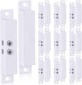 10 Sets NC Wired Surface Mounted Alarm Magnetic Door Contact Sensor Door Window Reed Switch Sensor with Double Side Tape for Security