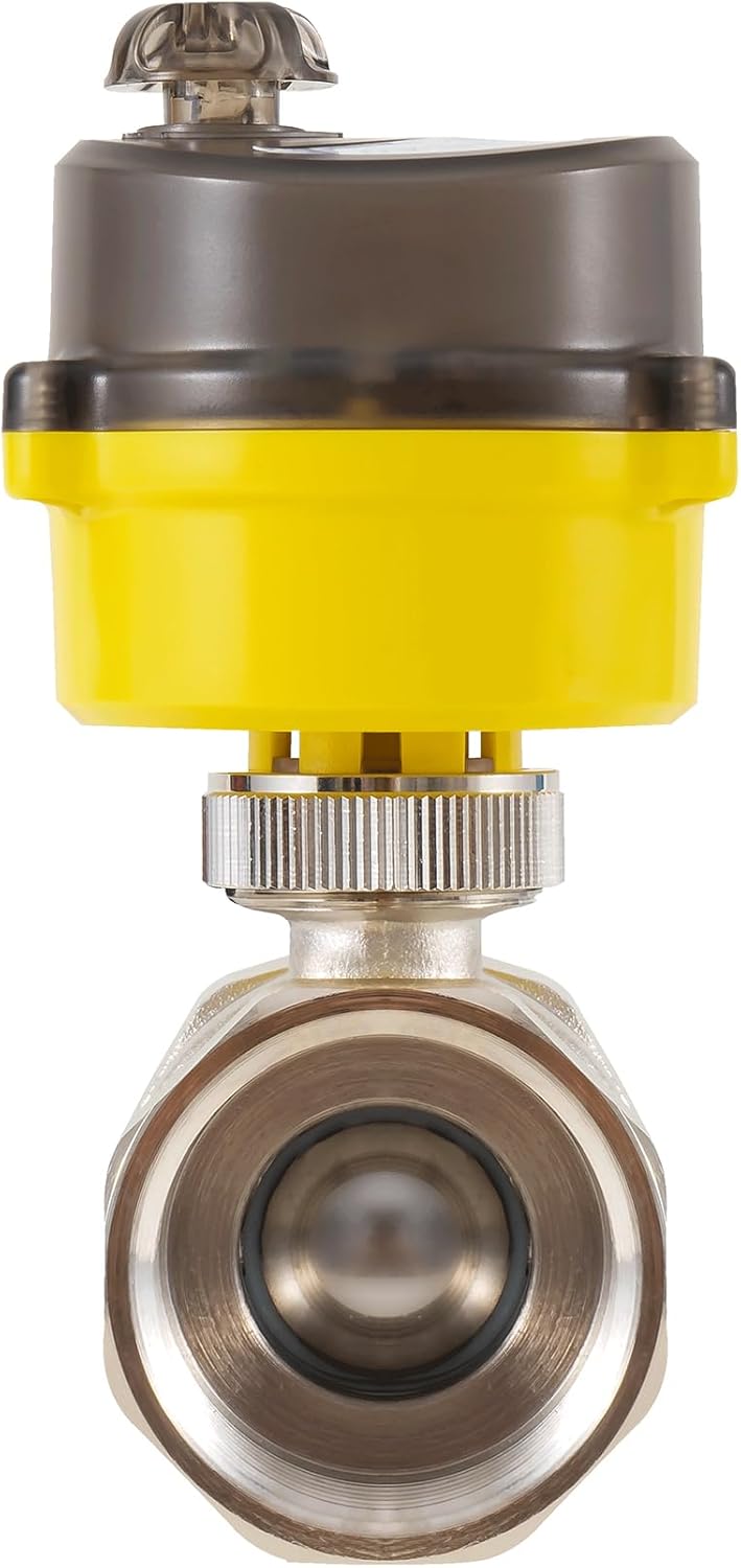 Smart electric ball valve, 1 1/4 inch full-bore ball valve, Tuya APPwifi water shut-off valve, actuator 24V AC110V-230V power adapter, automatic backflow setting. Timing water valve DN32MM