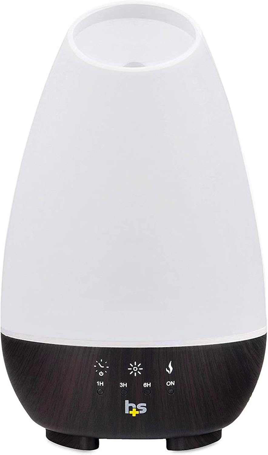 HealthSmart Essential Oil Diffuser, 500ML, Large Room Coverage | Adjustable Timer | Multiple Mist Modes | 7 LED Colors | Pack of 2