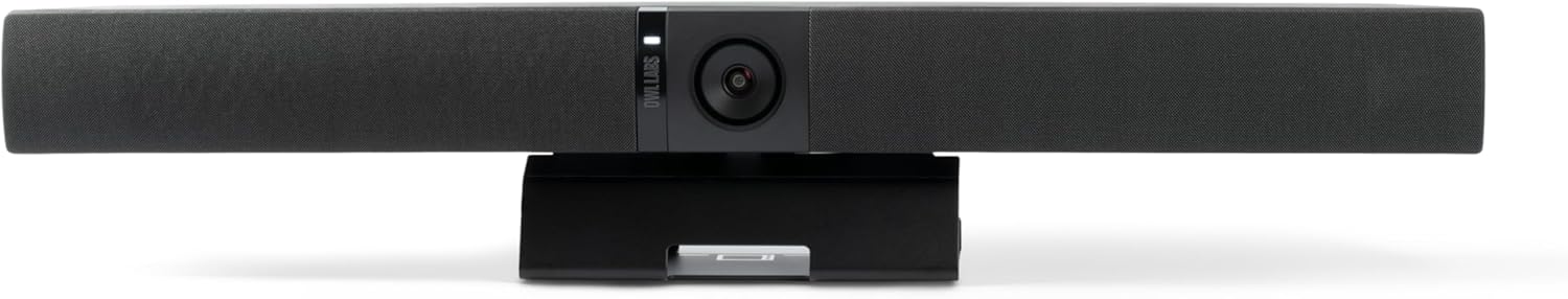 Owl Bar Video Conferencing Device — 4K Video Conferencing Bar with Active Speaker Focus (Add a Meeting Owl 4+, Meeting Owl 3 or Meeting Owl Pro for 360-Degree Coverage and Automatic Camera Switching)
