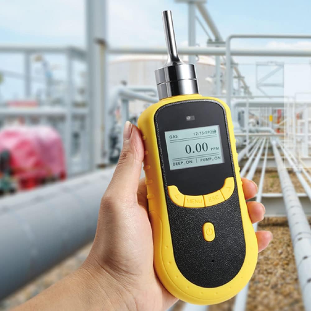 ATO Portable Formaldehyde (CH2O) Gas Detector, 0 to 50 ppm Handheld CH2O Alarm Air Quality Measurement Tester Monitor, with Sound, Light & Vibrating Alarm