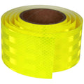 Non Fading Fluorescent Yellow Reflective Tape Outdoor Waterproof 3 inch, High Visibility Warning Safety Industrial Marking Tape (11 feet)
