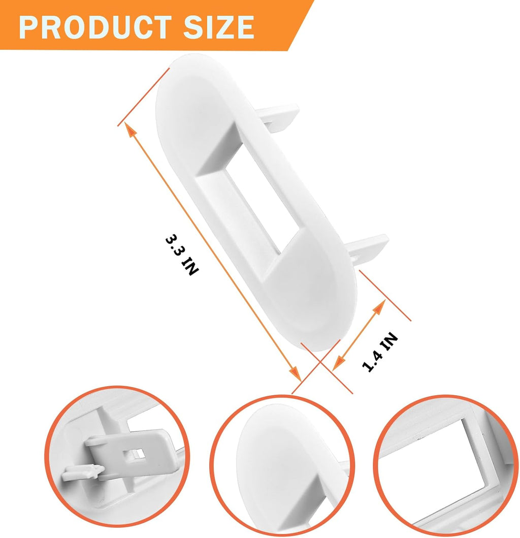 WH02X24399 Washer Lid Lock Striker & WH01X24381 Washer Lid Lock Bezel Assembly - Replacement for GE Hotpoint Top Load Washing Machine Lid Lock Switch Replaces 4455158 4502680