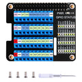 GeeekPi GPIO Screw Terminal Block Breakout Board HAT for Raspberry Pi, GPIO Expansion Board Breakout Module with GPIO Status LED for Raspberry Pi 4B/3B+/3B/2B/B+/Pi Zero W/Pi Zero 2 W