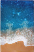Blue Sea Ocean Beach Waves 1-Gang No Device Blank Wallplate Electrical Light Switch Decorative Receptacle Face Plate Cover for Bathroom 5 X 3 IN