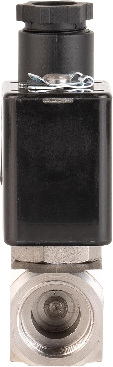 UNOX 1 inch NPT Electric Solenoid Valve 24V DC, Stainless Steel AISI316 Control Valve Normally Closed - 0-232 PSI Multi-Purpose Reliable Control Valve for Water, Air, and Gas - Solenoid Valves