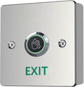 Infrared Sensor Exit Button with Back Box IR Touchless Door Release 304 Stainless Steel IP67 Waterproof with LED Indicator for Access Control Systems