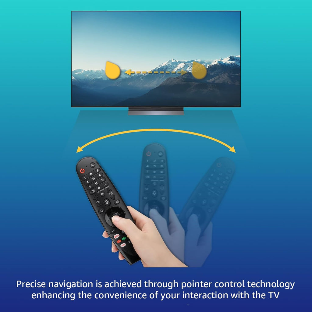 Voice-Magic-for-LG-TV-Remote-Control-Replacement Compatible with LG Smart OLED Thinq Webos TVs for AKB75855501 AN-MR24gn MR23gn MR22gn MR21ga MR20ga