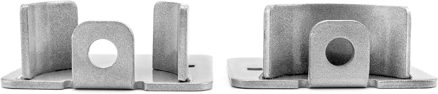 QWORK Heavy Duty Puck Lock and Hasp, 2 Pack High Security Steel Hidden Shackle Keyed Alike Padlocks with Keys for Trucks, Gates, Vans and Vending Machines