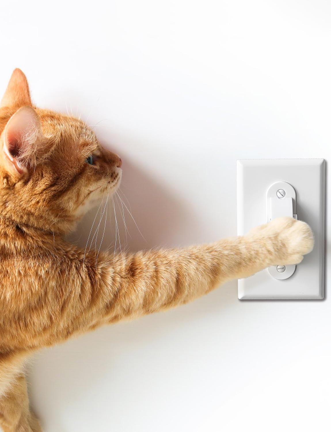 Light Switch Guard, ILIVABLE Childproof Fully Enclosed Light Switch Covers Protects Your Lights or Circuits from being Accidentally Turned On or Off by Children and Adults (White, 2 Pack)