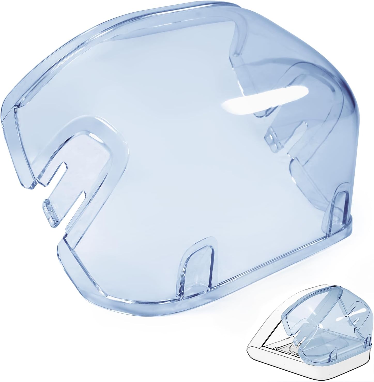 Rear Cover for Automatic Microchip Cat Pet Feeder - Prevents Persistent Pet from Getting Food from The Back of The Feeder - Blue