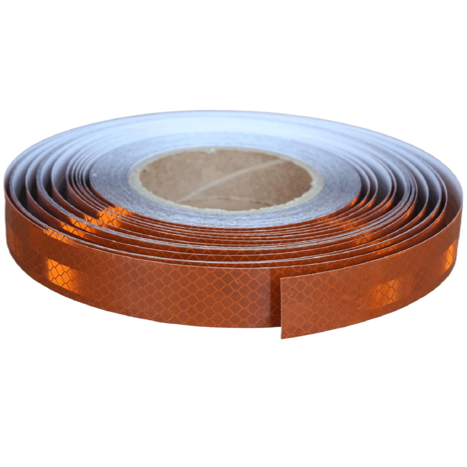 Non Fading Brown Reflective Tape Outdoor Waterproof 1 inch Wide, High Visibility Warning Industrial Marking Tape, Safety Stickers (168 feet)