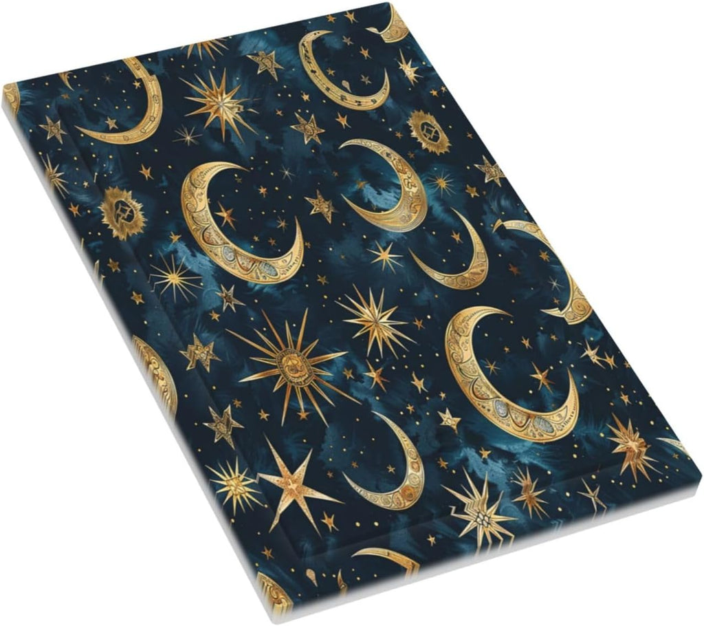 Light Switch Cover Plate Modern Abstract Sky Blue Gold Moon Sun Star 1 Gang No Device Blank Electrical Wall Plates Faceplate Decorative Switch Plate for Bedroom Kids room Decor