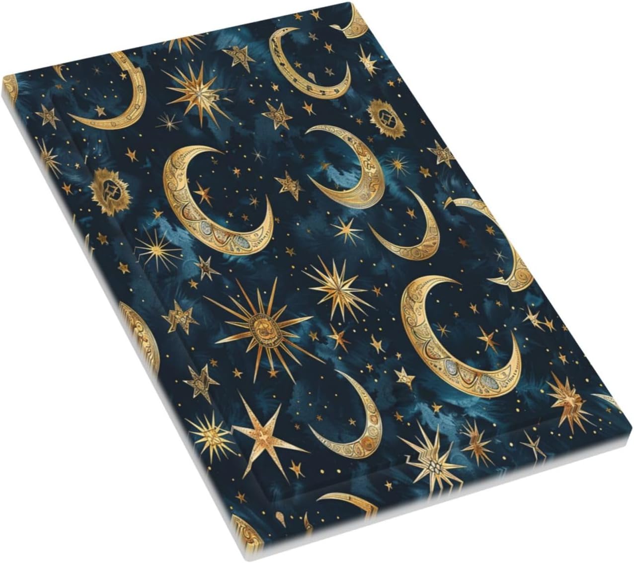 Light Switch Cover Plate Modern Abstract Sky Blue Gold Moon Sun Star 1 Gang No Device Blank Electrical Wall Plates Faceplate Decorative Switch Plate for Bedroom Kids room Decor