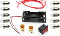 FDXGYH Electrical Circuit Experiment Kit 1set DIY Circuit Experiment Small Bulb Lights up kit Battery Box Lamp Holder Switch for Home School Educational Kit