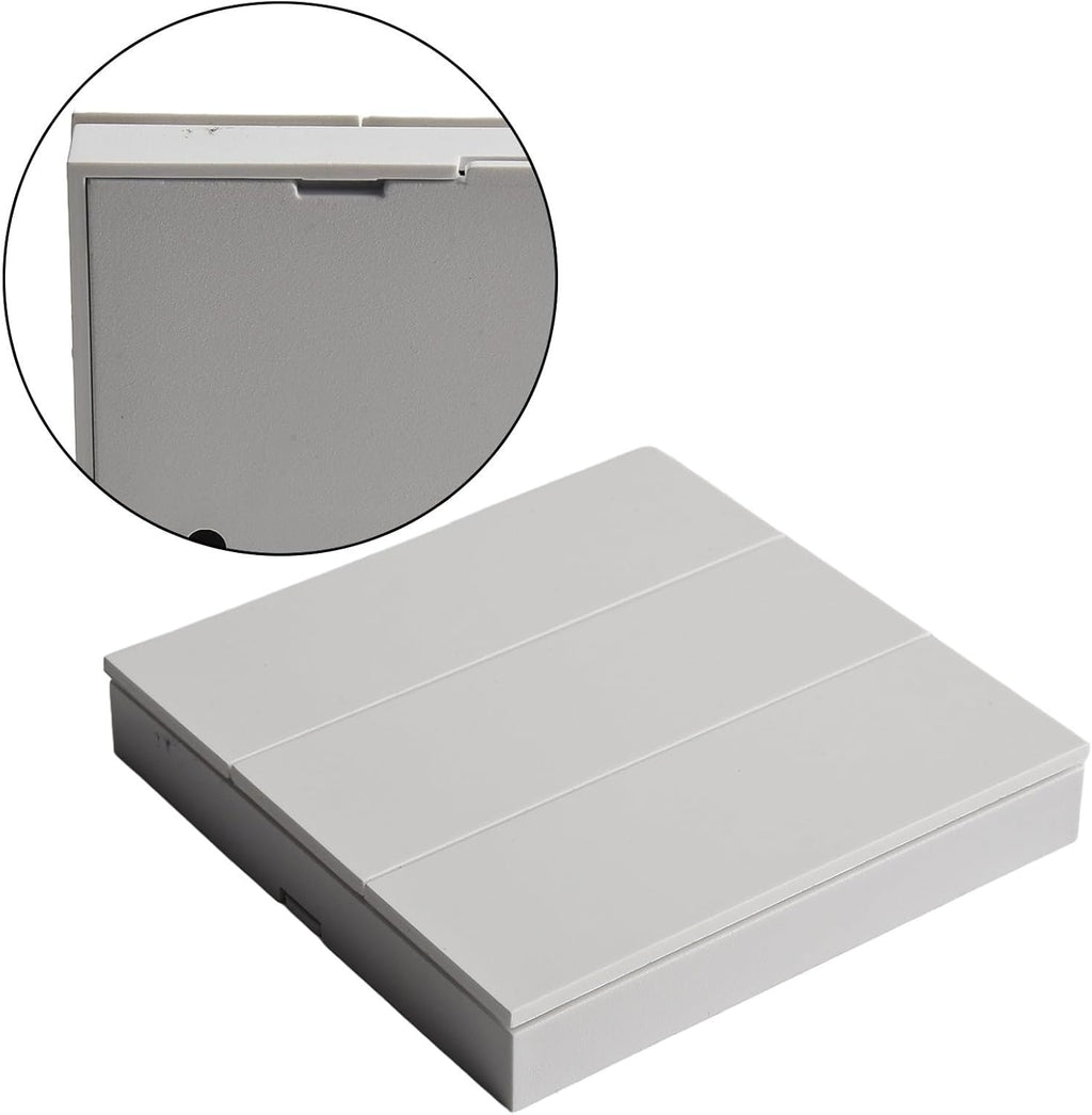 Scene Switch for Tuya for ZigBee 3.0, 6-Button Wall Controller, Remote Voice App Control, White ABS, Battery Powered for Home Automation