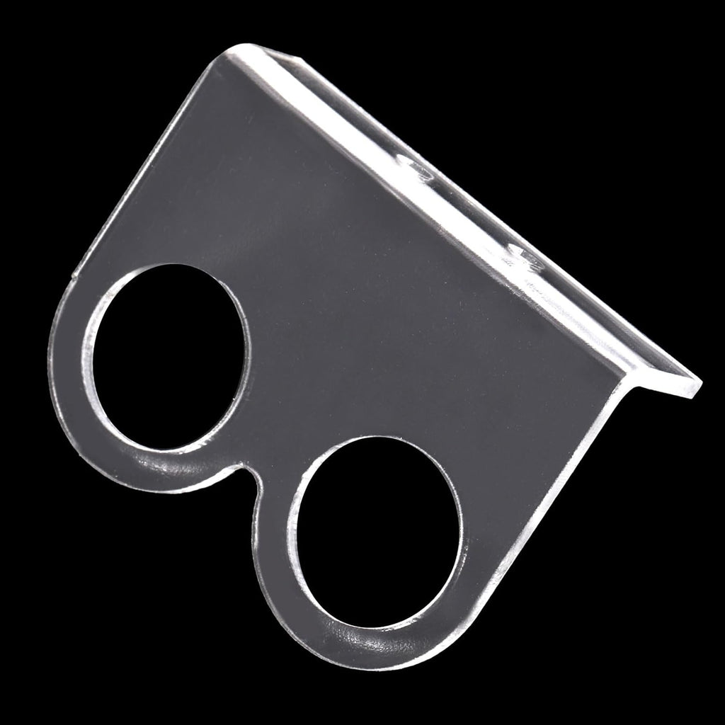 MECCANIXITY 10 Pcs Ultrasonic Sensor Mounting Bracket for Distance Sensor Module, Ultrasonic Module Accessories with Screws and Nuts, Transparent