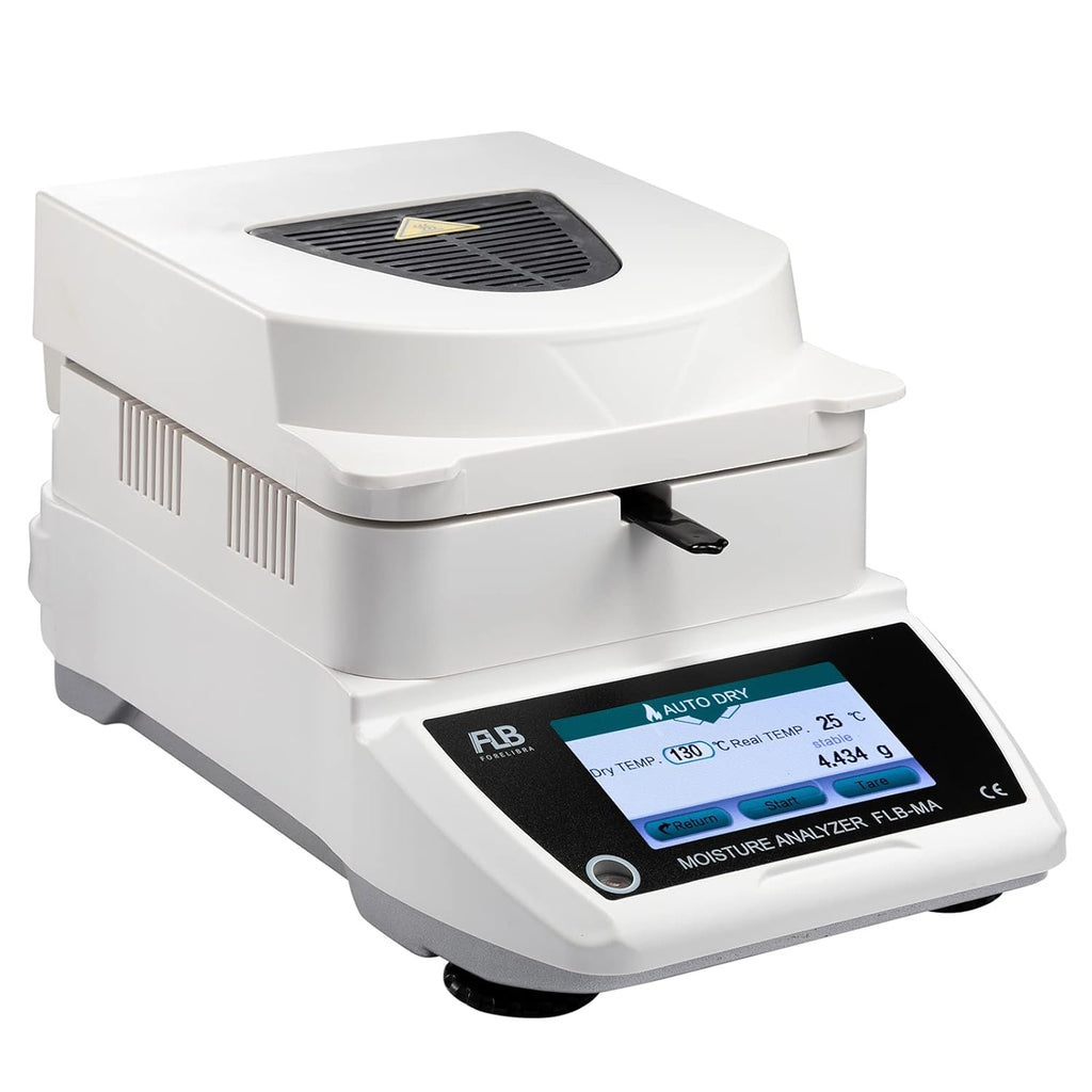 Moisture Analyzer Balances Meter 0.001g Readability, Touch Screen Lab Scale Balance, 120gx0.001grams, 110V