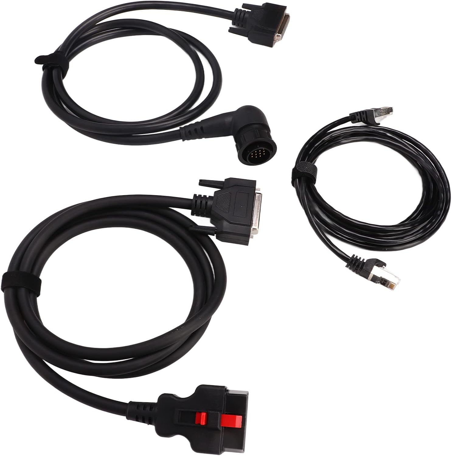 Diagnostic Extender Cable Kit for, OBD2 16pin Extension Cable, 14pin Connection Network Cable, Plug and Play Scanner Adapter with ABS Material for Car Diagnostic Tool
