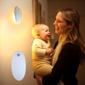DAYBETTER Night Light for Kids - Baby Night Light Warm White 3000K with USB Rechargeable Battery Operated Cordless Motion Sensor Lamp Indoor LED for Bedroom Hallway Stair(2 Pack)