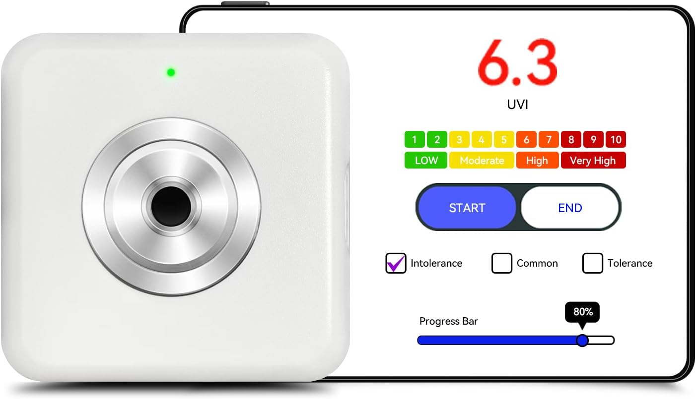 VBR Sun UVI Index Meter Up to 22 with UV Hurt Alarm,Sunburn Protect with Beeping Sound Reminder